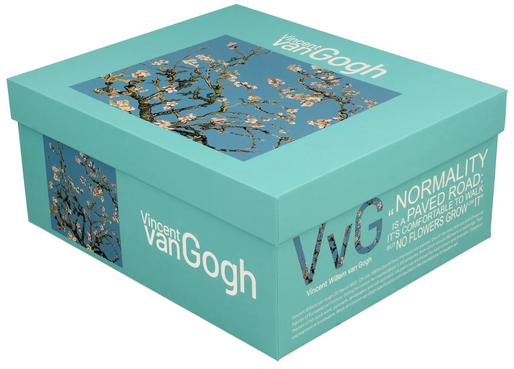 Porcelánová šálka s podšálkou Van Gogh Almond Blossom 250 ml sada 2ks