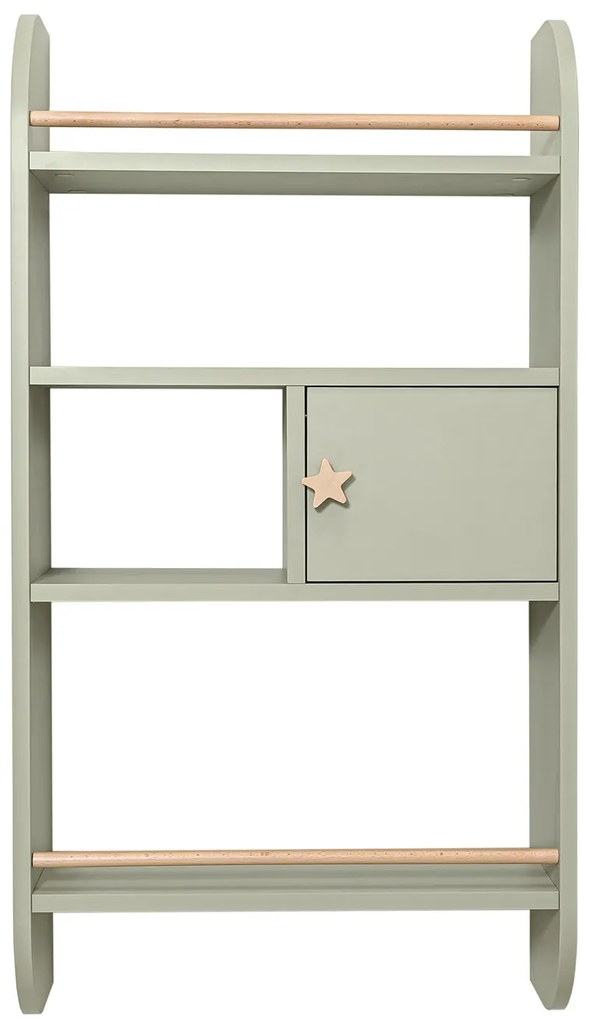 Bellamy Zelená detská polica RAINBOW SAGE
