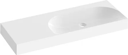 Ravak Lite umývadlo 120x45 cm bez otvoru pre batériu, bez prepadu XJXL1312000