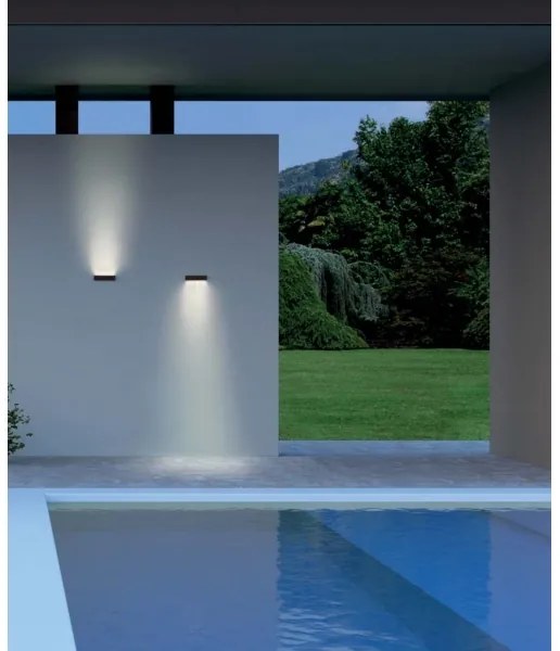 Redo 90394 - LED Vonkajšie nástenné svietidlo OMNIA LED/12W/230V 3000K IP54 šedá