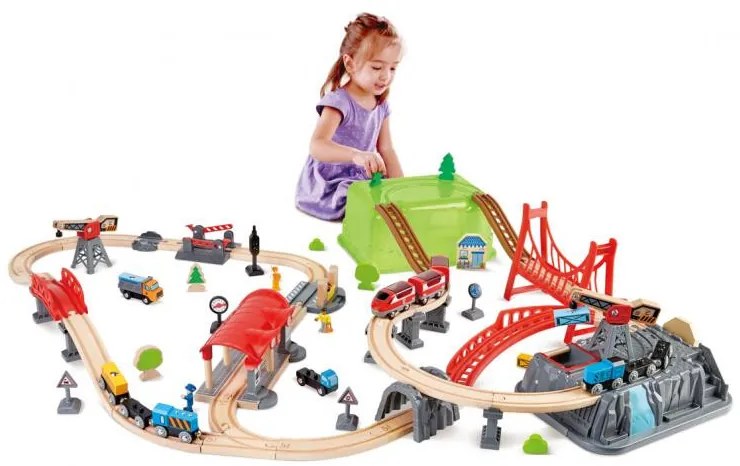 Vláčikodráha s hracím boxom