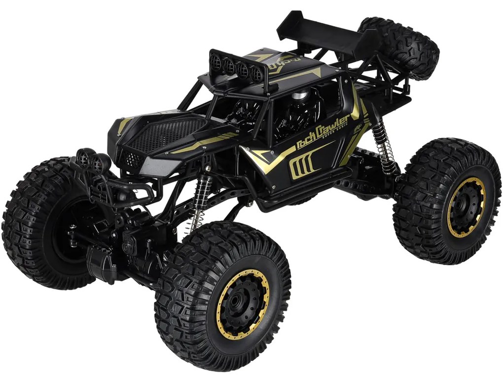 KIK RC Rock Crawler auto na diaľkové ovládanie 1:8, 4x4, čierne
