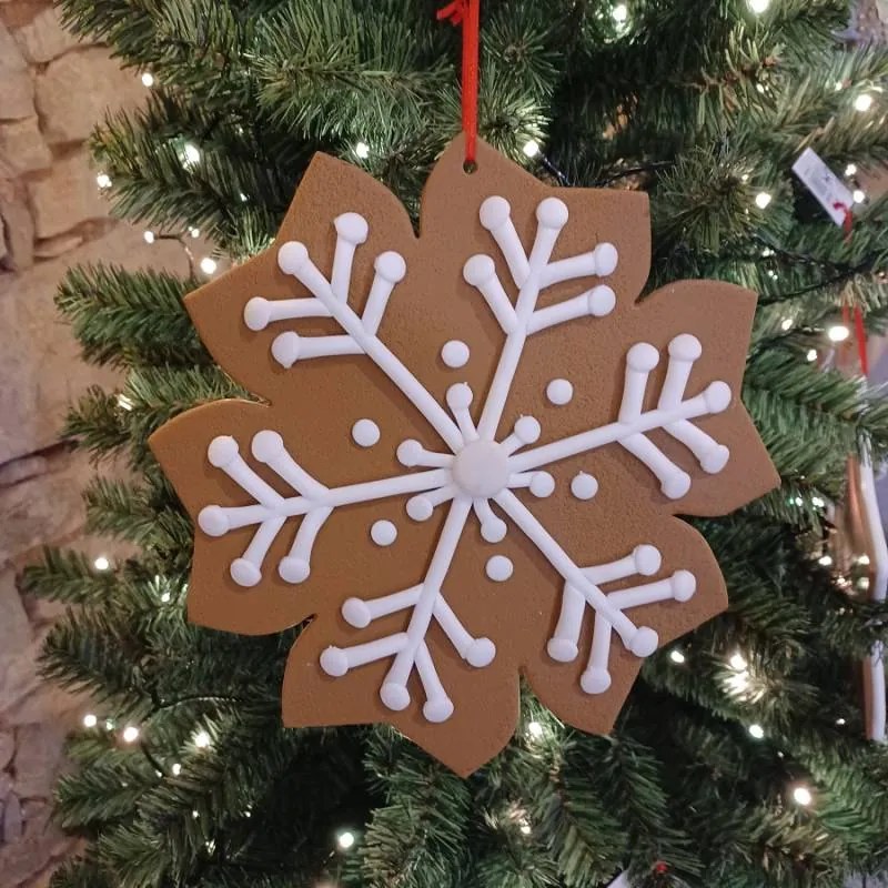 DECOLED Perníková vločka, priemer 25,4 cm