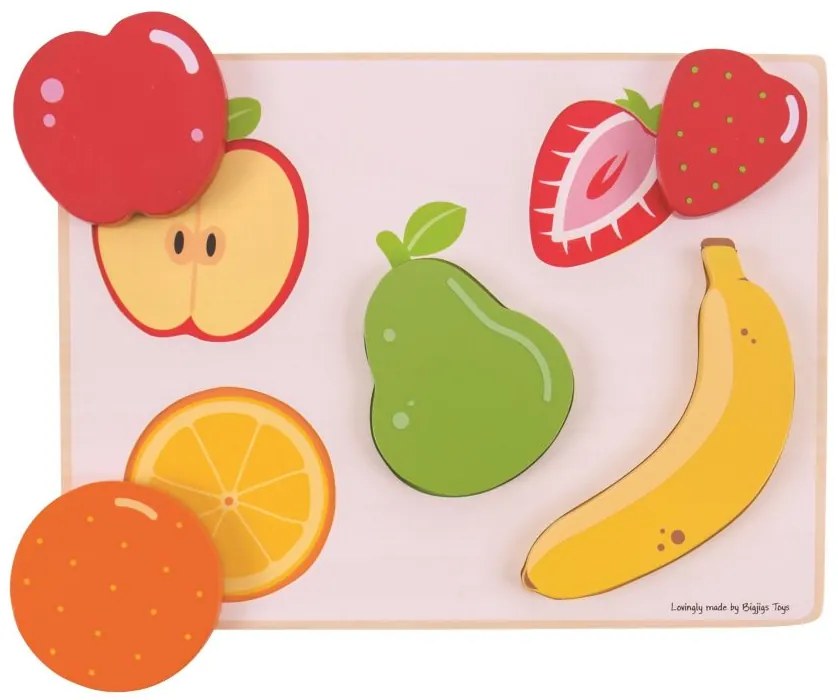 Bigjigs Toys Vkladacie puzzle ovocie
