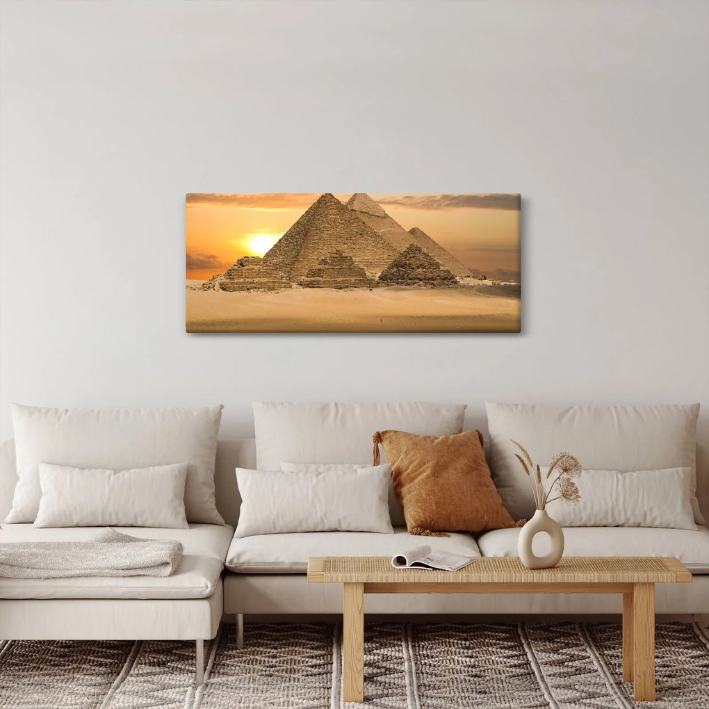 Obraz - Pyramídy (120x50 cm)