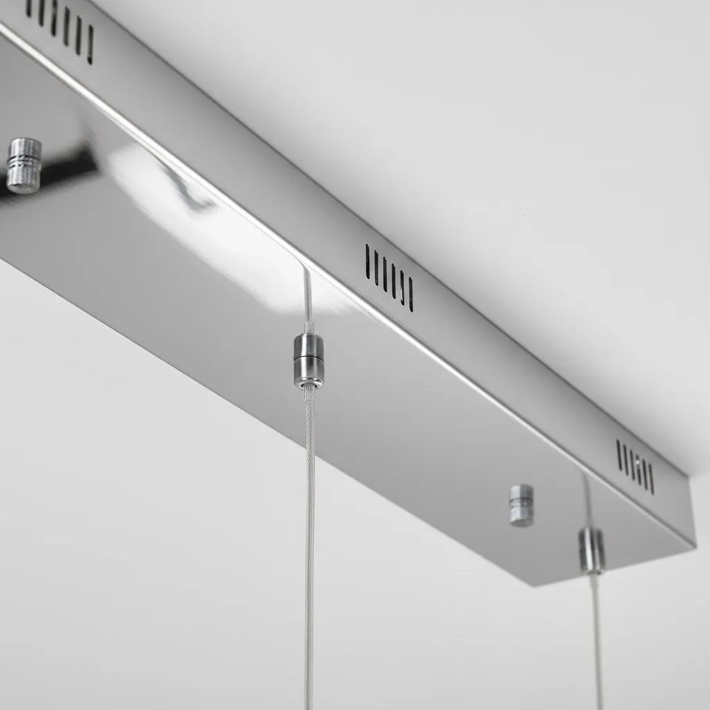 Závesné svietidlo Bulb 3, chrómové telo svietidla, ch