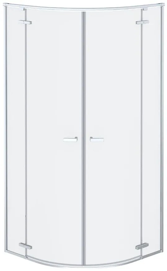 Sprchový kút polkruhový Delta2 90x90195 chróm
