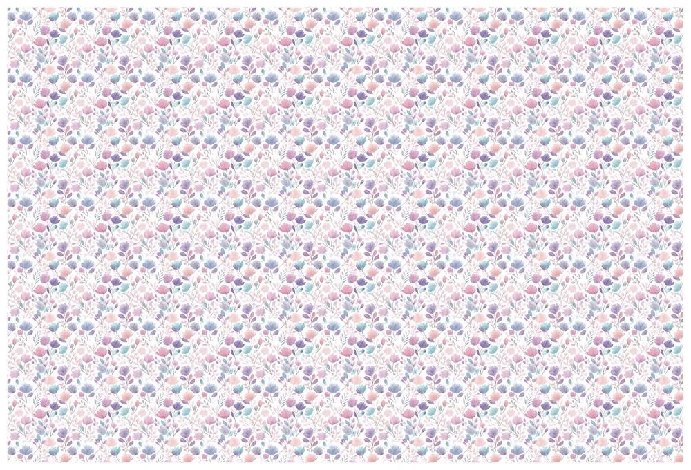 Fototapeta pastelový kvetinový vzor