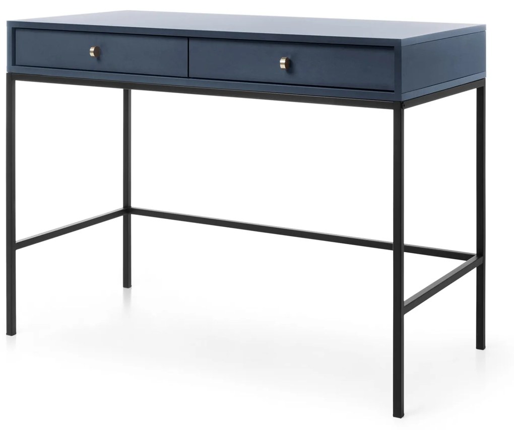 Toaletný stolík Mono II 104 cm modrý/čierny