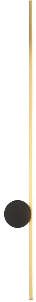 Toolight Toolight, LED nástenné svietidlo 90cm, 18W, 3000K, LHJ062-W, čierna-zlatá, OSW-50030