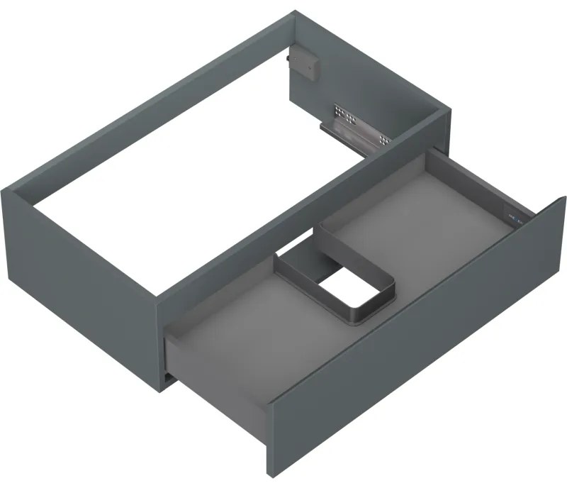 Mexen Orio, kúpeľňová skrinka 80 cm, 1 zásuvka, grafitová matná, 91A10-08023-1-BF66