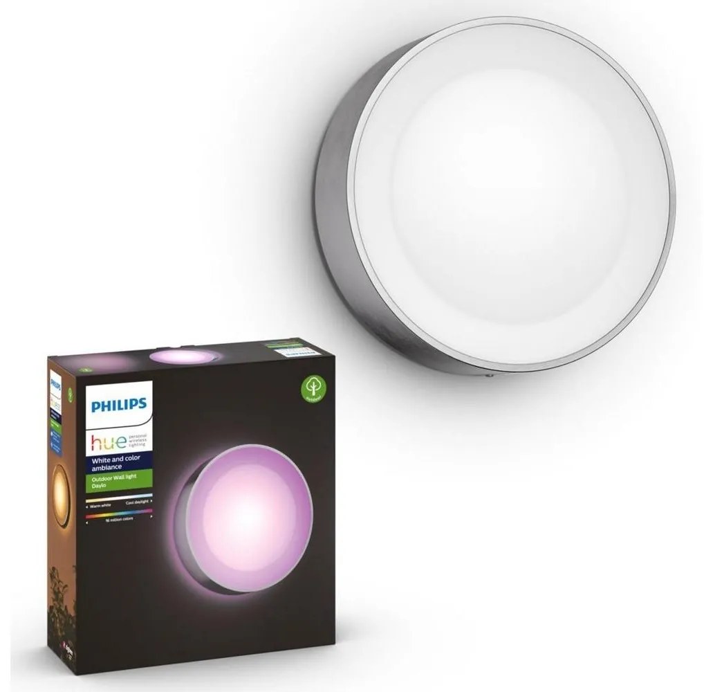 Philips 17465/47/P7 - LED RGB Vonkajšie svietidlo Hue DAYLO LED/15W/230V IP44