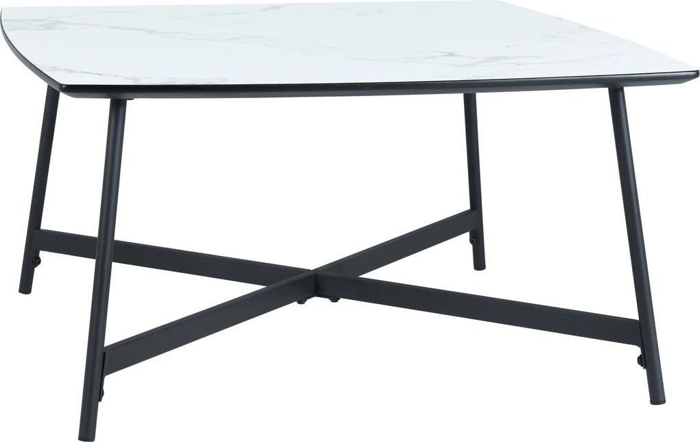 XXXLutz KONFERENČNÝ STOLÍK, biela, kov, kompozitné drevo, 80/80/42 cm MID.YOU - Stolíky do obývačky - 001125023202