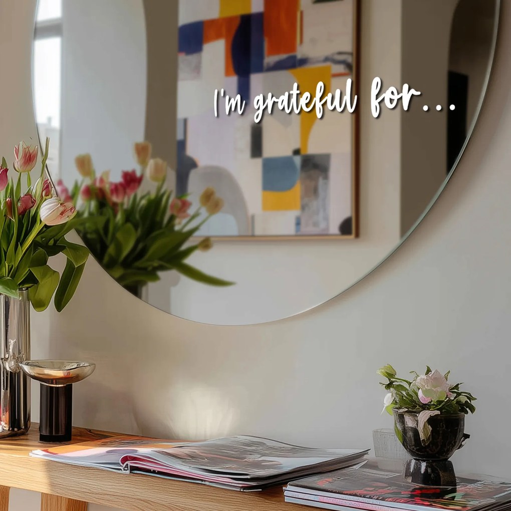 Nálepka na zrkadlo S29 – I’m grateful for...