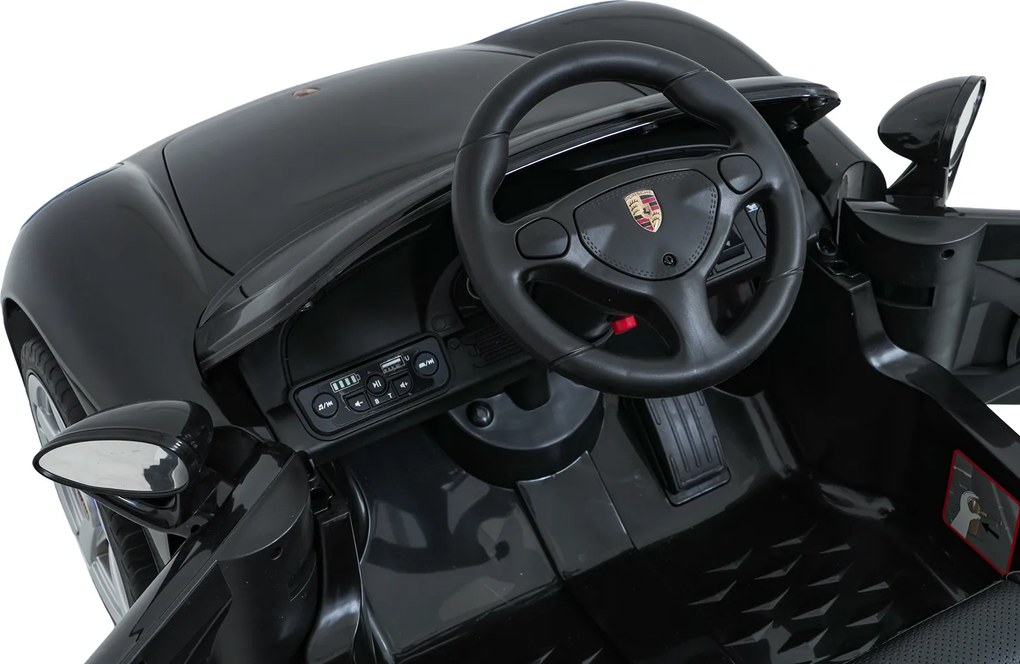 Ramiz Porsche 911 Carrera elektrické autíčko pre deti čierne