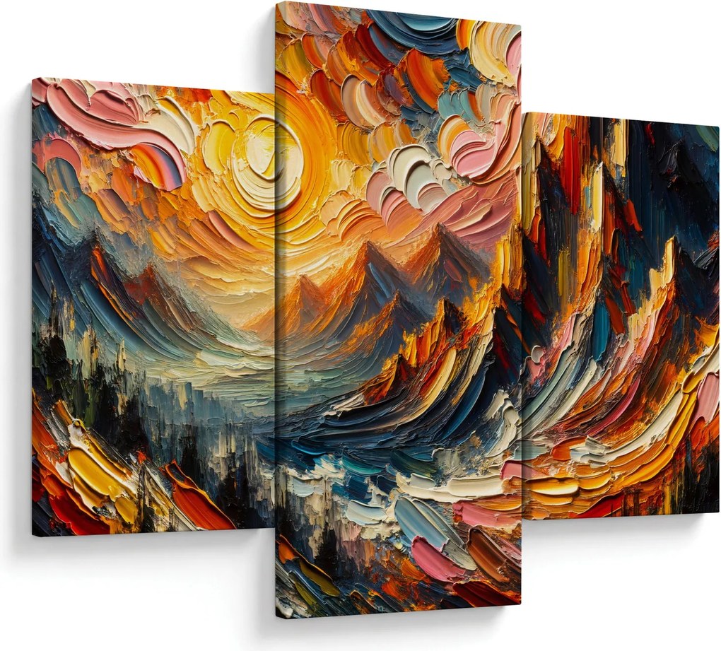 Obraz - Hory zalité slnkom (90x60 cm)