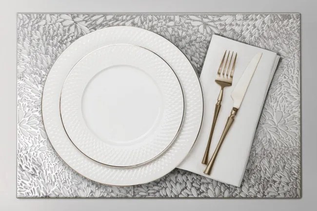 Podložka pod tanier MELANIE strieborná
