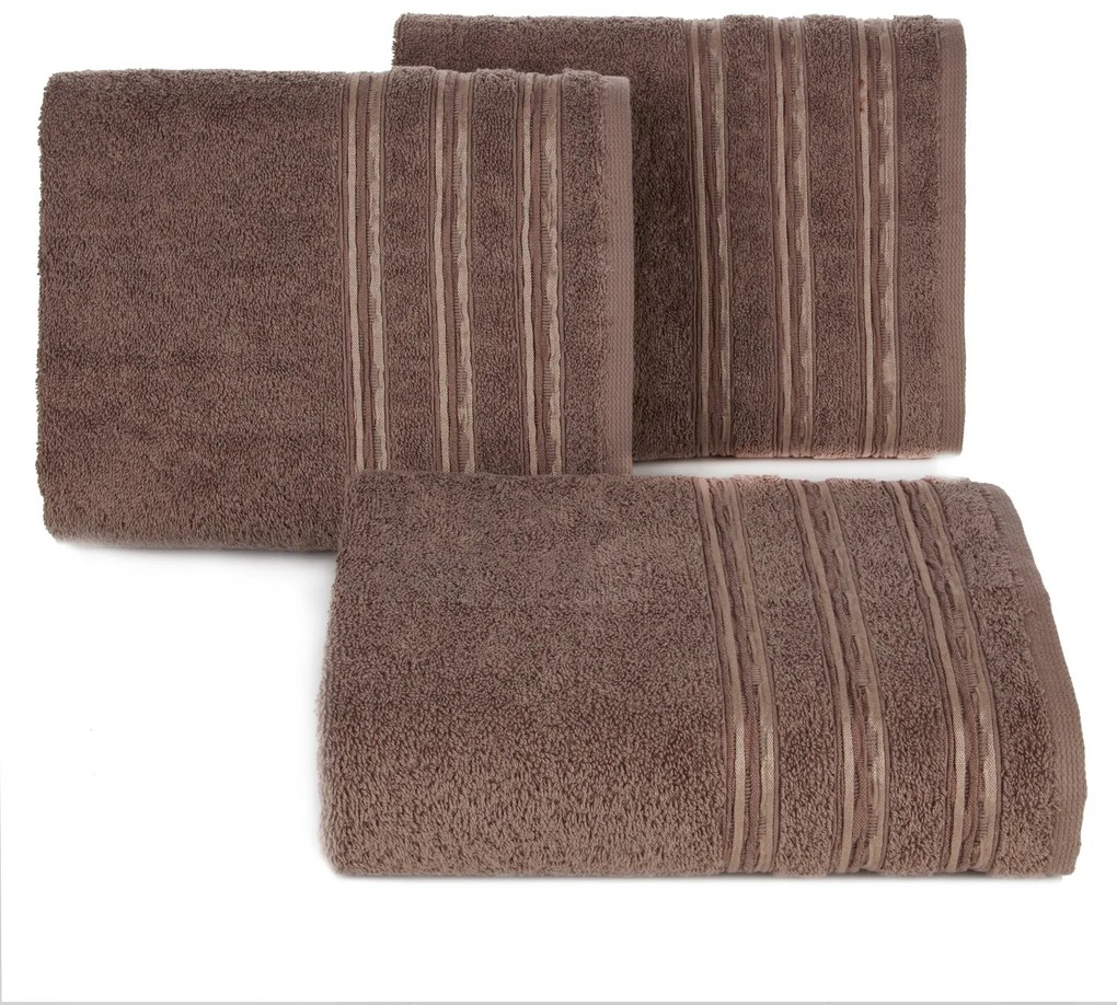 BAVLNENÝ UTERÁK JONAS 50X90 CM HNEDÁ