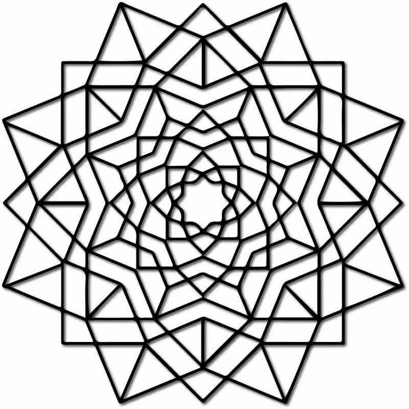 Geometrický obraz na stenu kvet I SENTOP PR0335