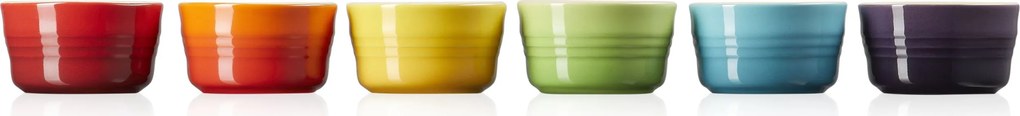 Servírovacie a zapekacie mističky Le Creuset Rainbow 8 cm farebné 6 ks