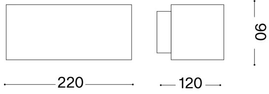 Ideal Lux - Vonkajšie nástenné svietidlo ANDROMEDA 1xE27/60W/230V IP55 hnedá