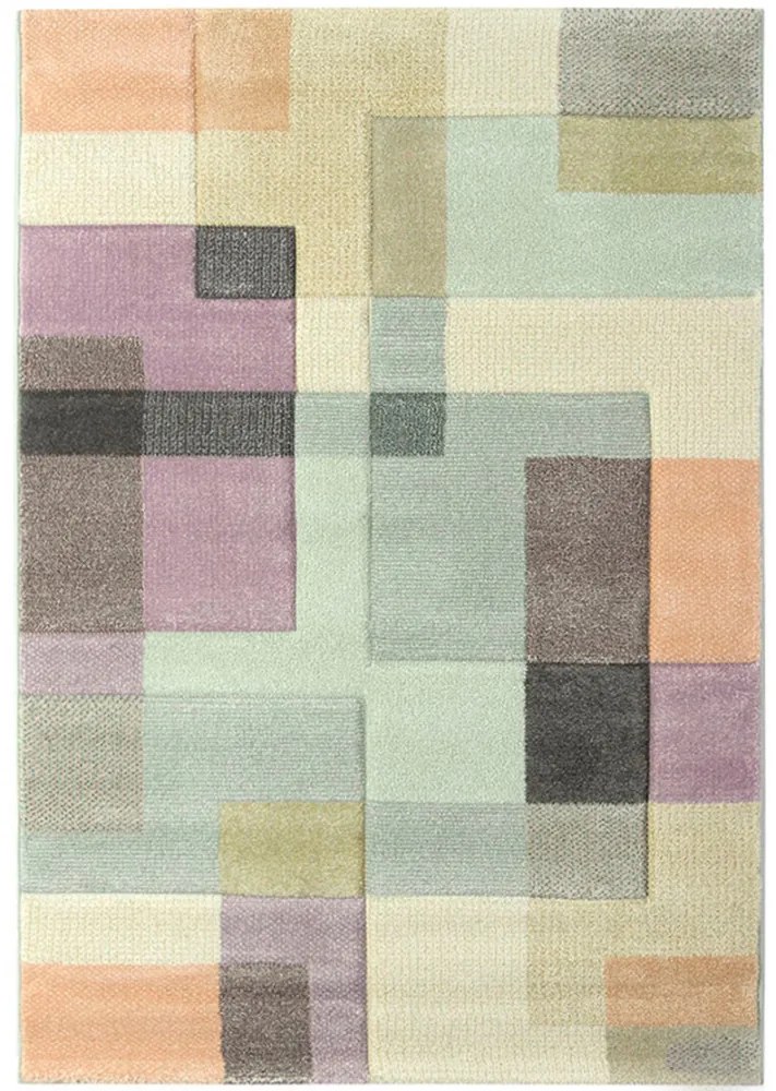 Medipa (Merinos), Kusový koberec Pastel / Indigo 22798/110, 120x170, viacfarebná, kancelária