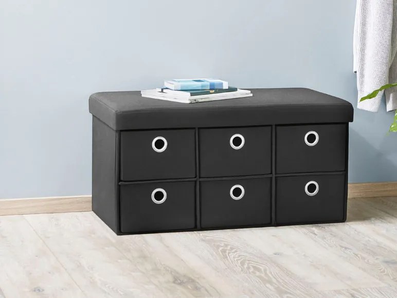 Livarno home Lavica s úložným priestorom (čierna) (100360471)