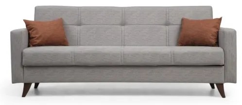 Trojmiestná rozkladacia pohovka KORFU svetlosivá