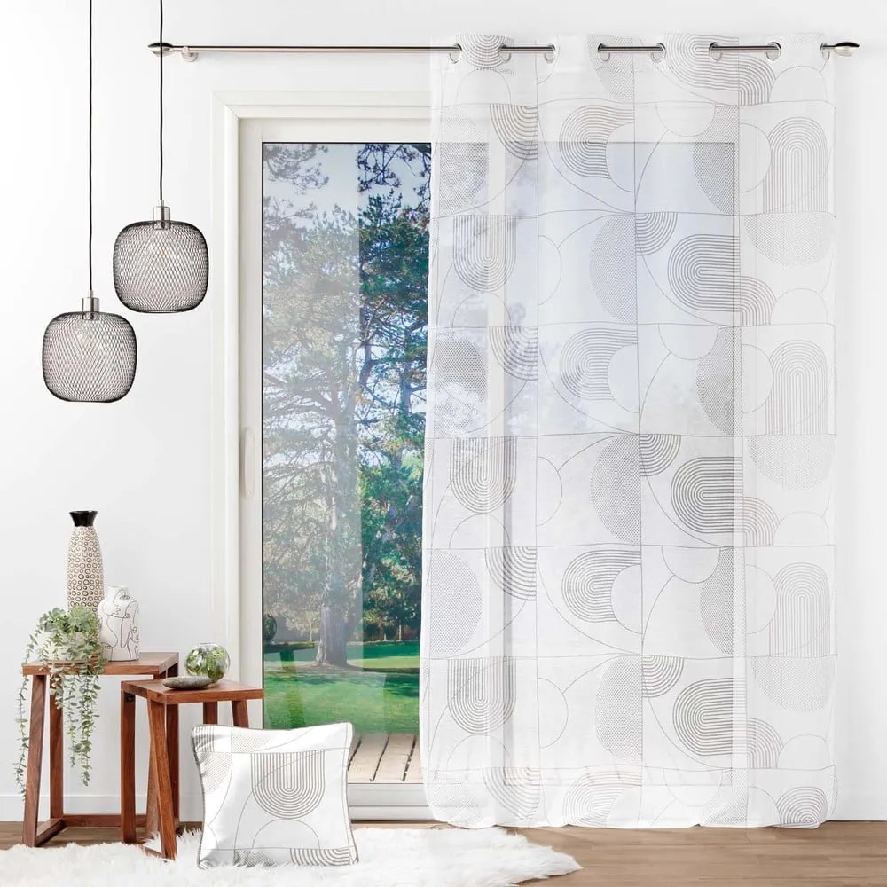 Biela voálová záclona 140x280 cm Esquisse – douceur d'intérieur