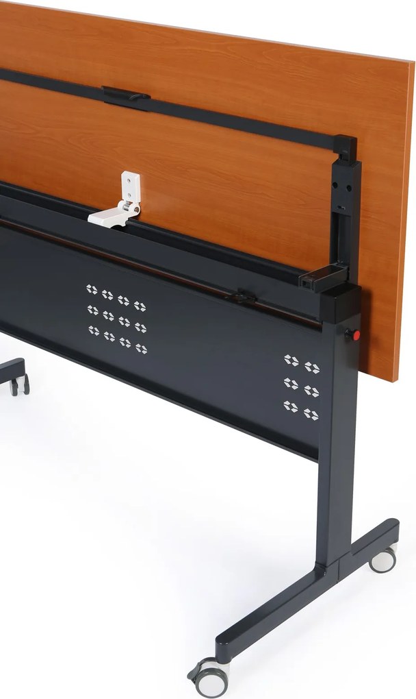 Mobilný stôl PRIMO MOBI, 140x60 cm, biela podnož, dub prírodný