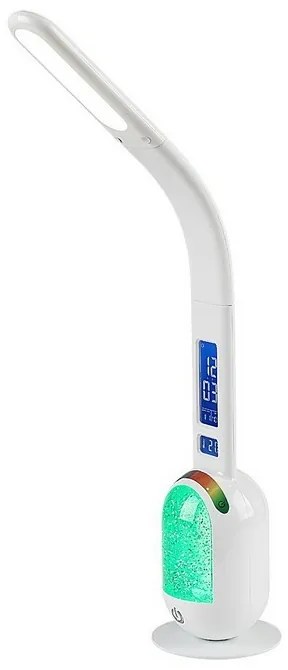 Rabalux 74231 stolná LED lampa s glitrami Figen, biela, 5W, 290lm, 5000K, stmievateľná