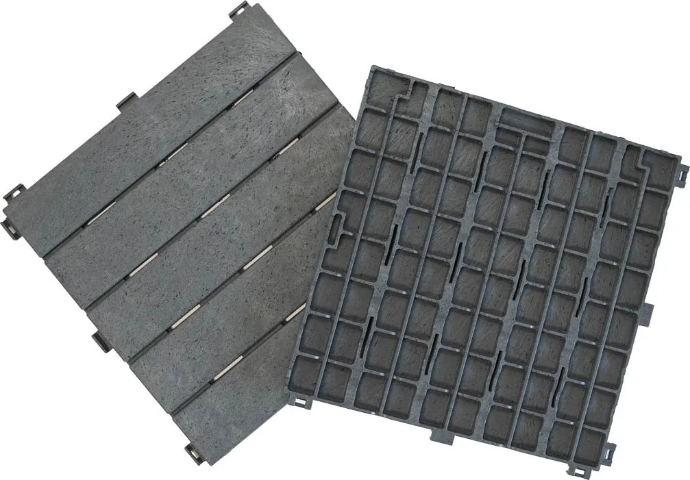 Gumová dlaždica NATURAL STONE 30 x 30 cm, sivá MHEU5100446