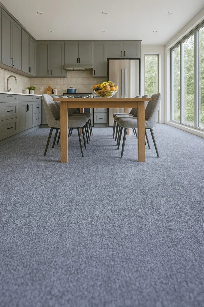 Metrážny koberec Classica 28, záťažový, na mieru, šíře 4m,5m, modrá, ab (mriežka), chodba / predsieň, Condor Carpets