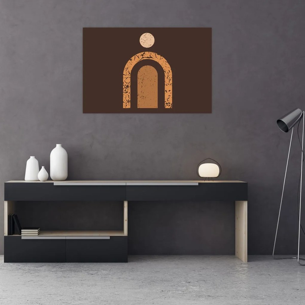 Obraz - Oranžové oblúky N⁰3 (90x60 cm)