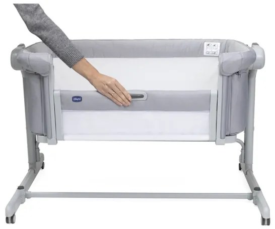 Chicco - Detská postieľka 2v1 NEXT2ME MAGIC EVO svetlošedá