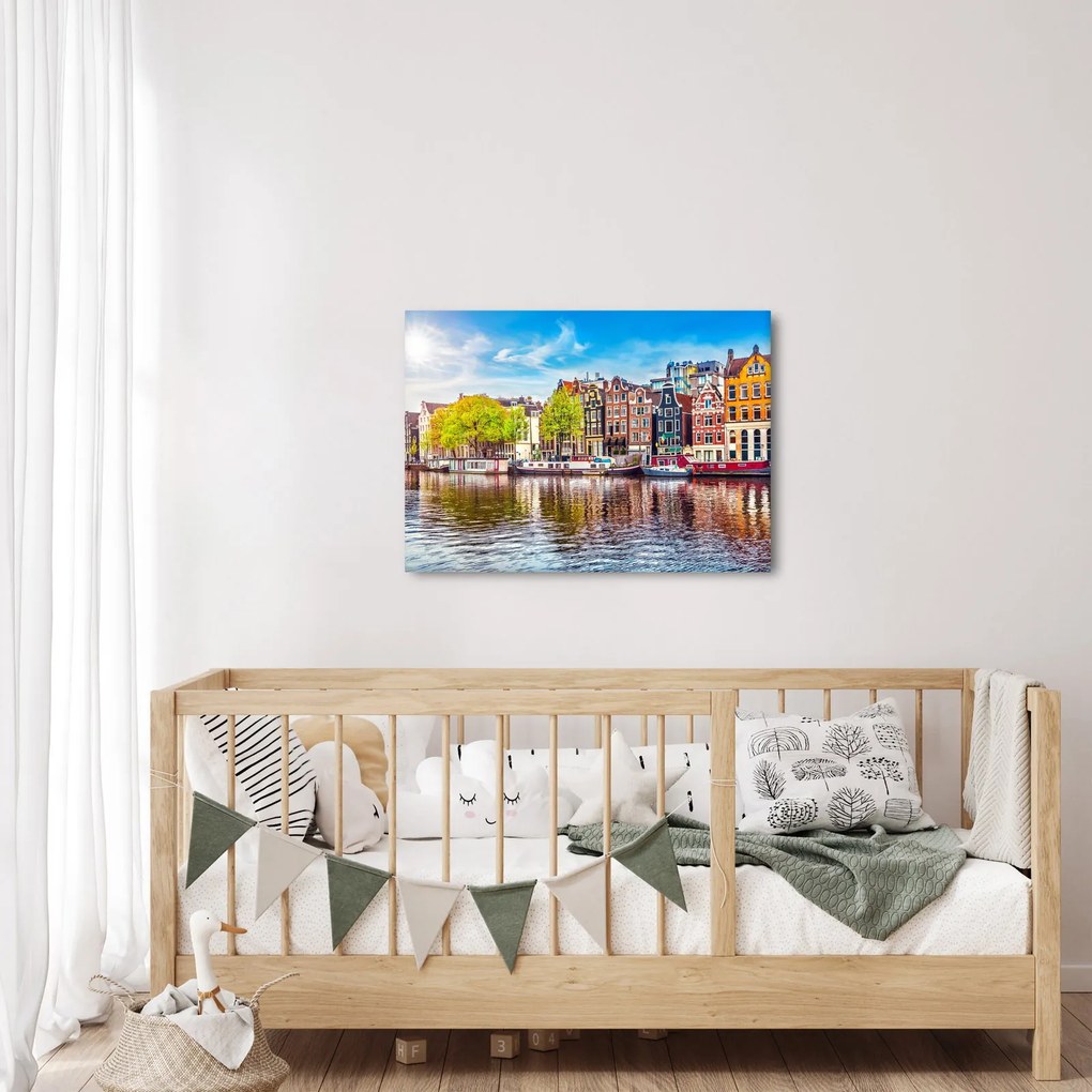 Obraz - Tancujúce domy, Amsterdam (70x50 cm)
