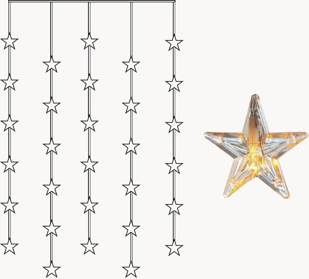 Vianočná svetelná LED reťaz Star