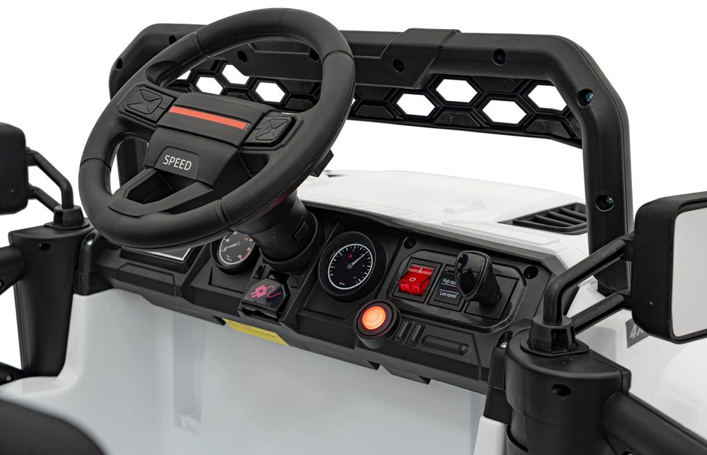 RAMIZ Elektrická autíčko OFF ROAD Speed - biele - 4x35W- BATÉRIA - 2x12V7Ah - 2024
