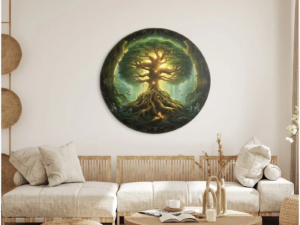 drevko | Okrúhly Strom života Yggdrasil 45 x 475 cm