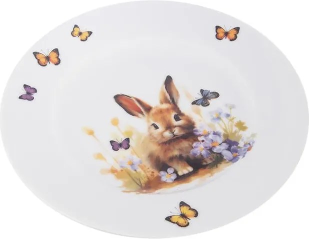Sada porcelánových dezertných tanierov JAR zajac 20 cm 2 ks