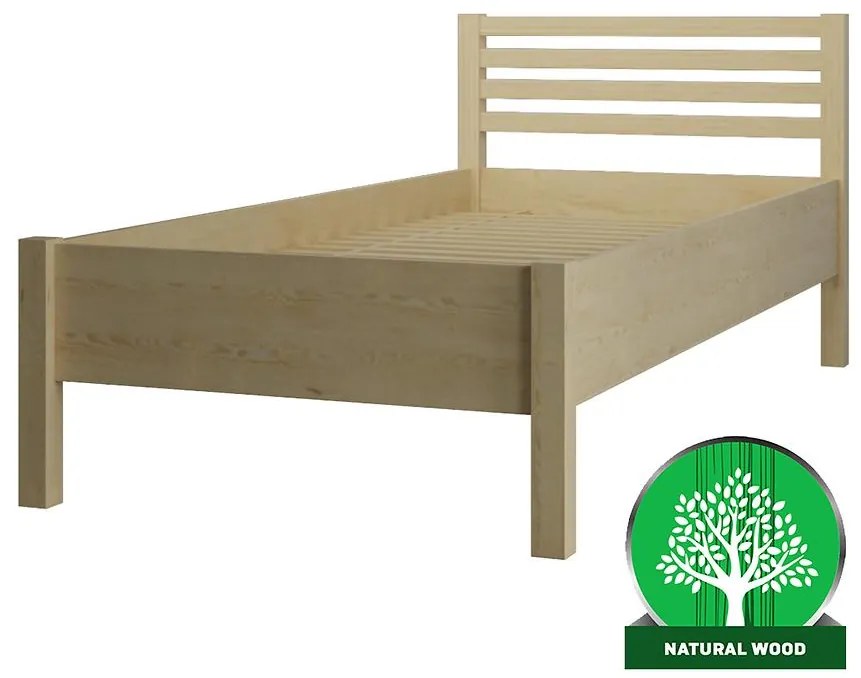 Posteľ Oskar 90x200 Borovica