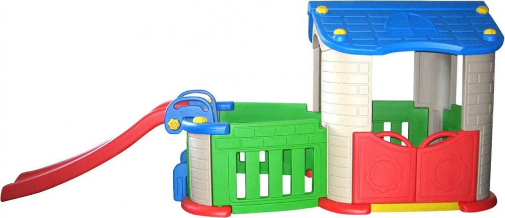 Domček pre deti so šmykľavkou 3v1 RAMIZ TB 303- modrý