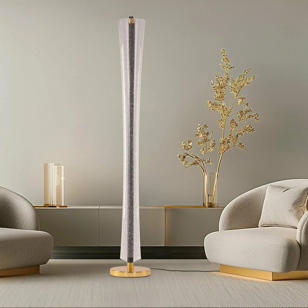 Toolight Toolight, LED lampa na postavenie, 12W, 3000K, LHJ073-F, zlatá, OSW-50033