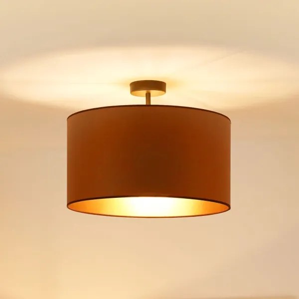 Brilagi - Prisadený luster OREGON ROLLER VEGE 1xE27/15W/230V pr. 45 cm hnedá