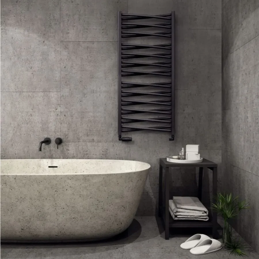 Regnis 3DX, Vykurovacie teleso 440x910mm, 446W, čierna matná, L3DX90/40/BLACK