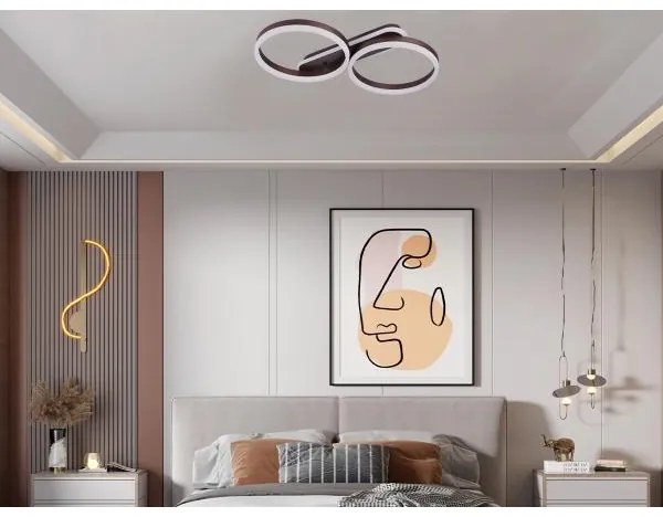 LED stmievateľné stropné svietidlo LED/60W/230V 3000-6500K + diaľkové ovládanie