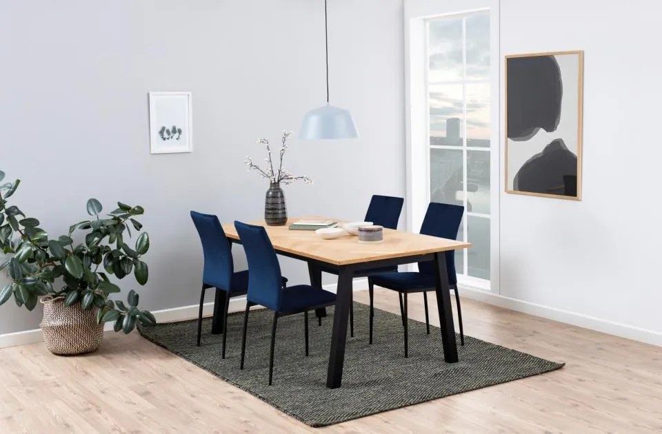 Jedálenská stolička Demina tmavomodrá