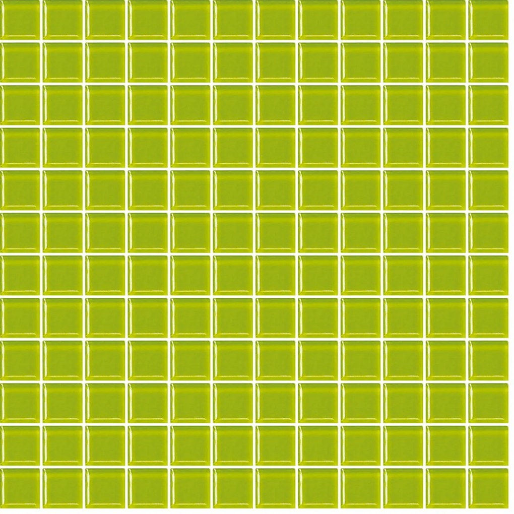 Sklenená mozaika Premium Mosaic zelená 30x30 cm lesk MOS25PI