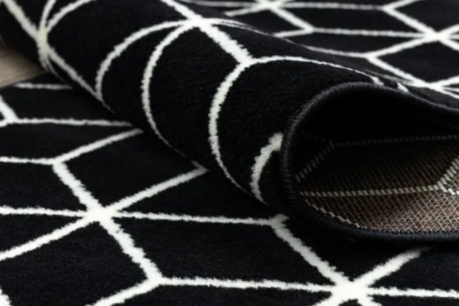 Behúň BCF BASE Cube 3956 čierny / slonia kosť