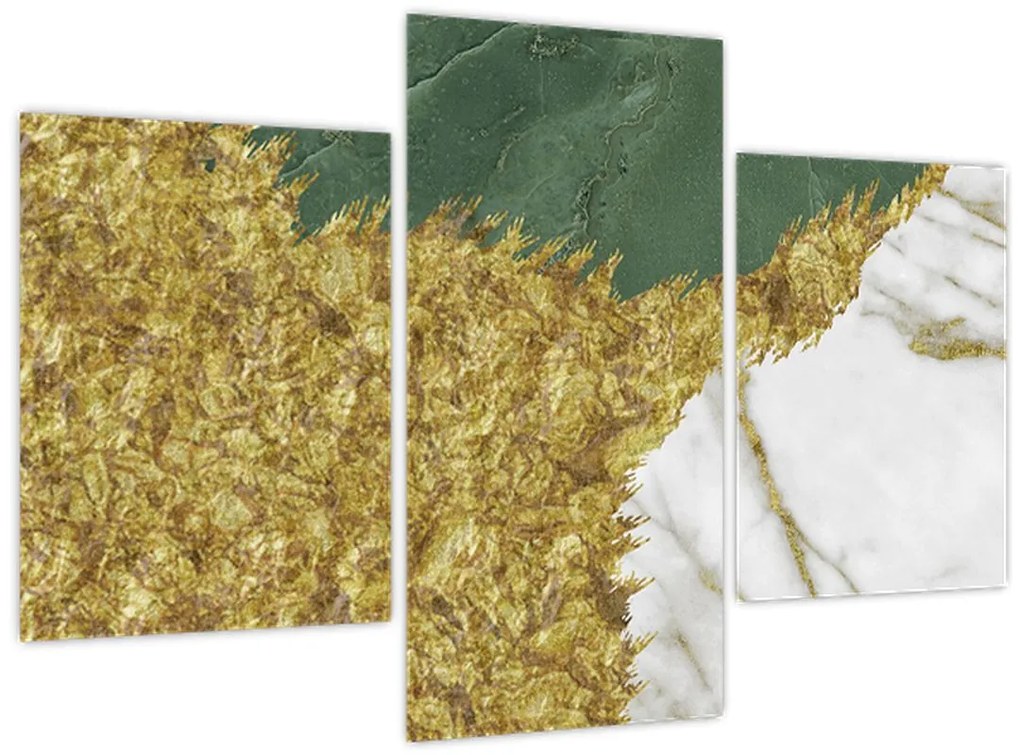 Obraz - Zelený mramor N⁰2 (90x60 cm)